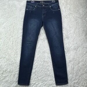 U-51 Jeans Y2K Dark Wash Rhinestone Skinny Jeans 9/10 NWOT